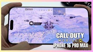 iPhone 16 Pro Max Call of Duty Mobile Gaming test CODM  Apple A18 Pro 120Hz Display