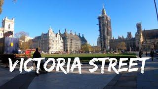 Walking Victoria Street  London in 4K