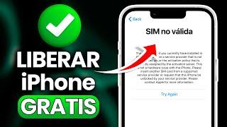  SIM no válida? Libera tu iPhone 100% GRATIS en 2024 - Funciona con Todos los Modelos