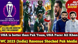 Pak Team Scared of us USA Pacer  WC 2023 India Revenue Shocked Pak Media  Jay Shah in ACC