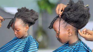 4 Years Kid Got The Quickest Method For Natural Hair Styling. Very Detailed Tutorial.
