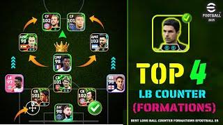 Top 4 Best Formations For Long Ball Counter eFootball 2025   Best Formation For Arteta eFootball