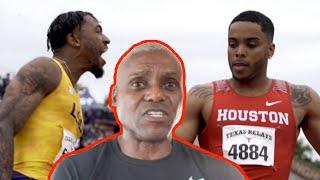 Carl Lewis Breaks Down LSU vs Houston 4x1