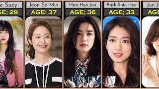 Top Famous and Beautiful Korean Actress Real Name and Current Age  Korean Actress 2024