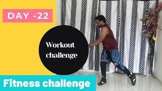 Day-22  Weight loss challenge Workout challenge  Easy home workout  NJ Fitness