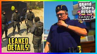 NEW POLICE DLC LEAKS Eat Donuts COPS N CROOKS Weapons SUMMER Car GTA 5 Online 2024GTA5 Update