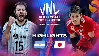  ARG vs.  JPN - Highlights  Week 1  Mens VNL 2024