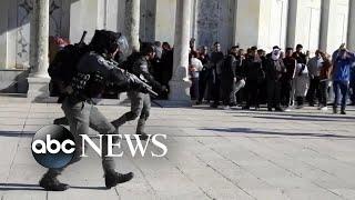یورش نیروهای امنیتی اسرائیل به مسجد الاقصی l WNT