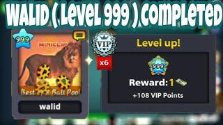 Walid Damoni Level 999 Completed 8 Ball Pool 