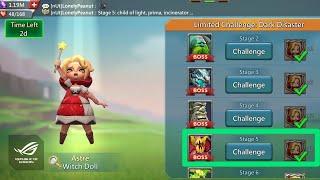 Limited Challenge Dark Disaster Stage 5 Challenge - Lords Mobile  Astre Witch Doll