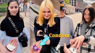 Giving Condom Public prank TIK Tok  viral Tiktok