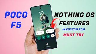 Nothing OS Features in this Custom ROM only for POCO F5 Review HyperOS In Depth Lock Screen 