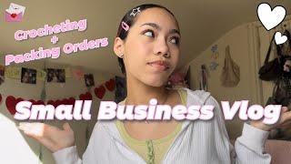 Small Business Vlog Crochet Orders + Asmr Packaging