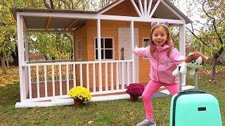 Новый ДОМ игровой для Насти с мебелью Опять ПЕРЕЕЗД DIY Playhouse for children