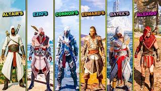 Protagonists Legacy Outfit Showcased in Every Other Assassins Creed Game 2007-2021