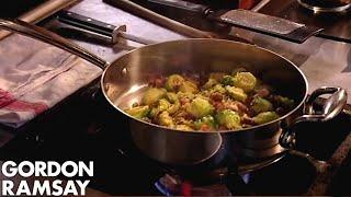 Gordon Ramsays Brussels Sprouts With Pancetta & Chestnuts