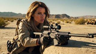 2024 Action MovieFemale Sniper Lurks in the Desert and Engages in a Firefight with the Enemy