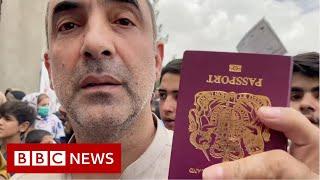 Afghanistan conflict British passport holders trying to get home - BBC News