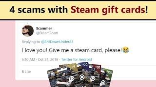 Steam gift card scam - How it works and how to not fall for it?