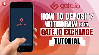 How to DEPOSIT or WITHDRAW on GATE.io Exchange  Bitcoin App Tutorial