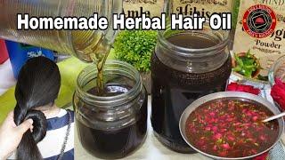 Homemade Herbal Hair Oil  Magical Hair Oil ️For Hair Growth   % Natural   Hair Oil Recipe 