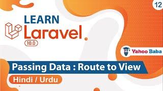 Laravel Pass Data Route to View Tutorial in Hindi  Urdu