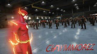 The Flash VS 100 Soldiers in FLASHTIME And Bank Heist GTA 5 Flash mod