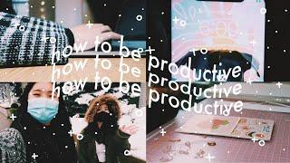 how to be productive vlog  how i stay productive in college habits routines and more