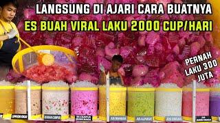 HEBAT 2000 CUP HARI  DI AJARIN DENGAN JELAS CARA PEMBUATAN ES BUAH VIRAL KEKINIAN TANPA RAHASIA