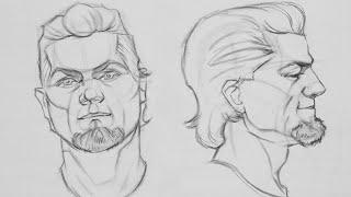 Head Drawing Step by Step Loomis and Reilly Method  Wake and Draw