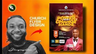 How to Design Amazing Church Flyer  CorelDraw Tutorial 2024