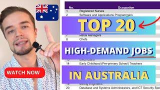 TOP 20 High Demand Jobs in Australia for students foreigners & permanent residency