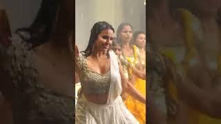 Pujita Ponnada Rain Dance Scene  #shorts #trending #folksong #newfolksongs #pujithaponnada