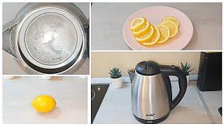 How to remove limescale from a kettle with lemons quick & easy