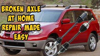 Mitsubishi Outlander CV Axle Replacement. Do It Yourself and Save a Fortune