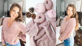 Plush & Blush Crop Top Sweater Crochet Pattern