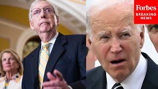 BREAKING NEWS Senate GOP Leaders Drop The Hammer On Biden Over Border Inflation Foreign Policy