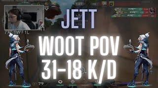 TH Wo0t POV Jett on Lotus 31-18 KD VALORANT Pro POV