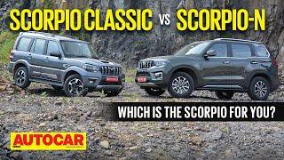 2022 Mahindra Scorpio Classic vs Mahindra Scorpio-N - Family Ties  Comparison  Autocar India