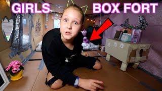 GIRLS ROOM BOX FORT CHALLENGE BOX ROOM TOUR Ruby Rube