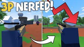 UNTURNED IS NERFING THIRD PERSON