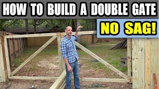 How to Build a Wooden Double Gate That Wont Sag