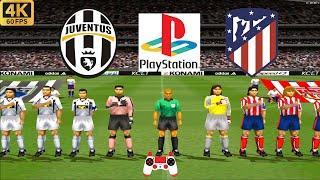 Winning Eleven 2002 Gameplay - Juventus vs Atletico Madrid - Duckstation PS1 on PC  Full Game 4K60