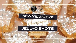 New Years Eve Champagne Jello Shot Recipe   Sparkly Jello Shots