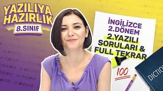 KİM 100 İSTER? 8. Sınıf İngilizce 2. Dönem 2. Yazılıya Hazırlık Sınav Soruları Test Çözümü 2022