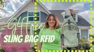 G4Free Sling Bag RFID Crossbody Sling Backpack with USB Charging Port