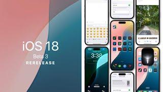 iOS 18 Beta 3 Rerelease Every New Feature