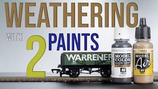 Weathering Model Railway  Weather Wagons Using Only 2 Paints