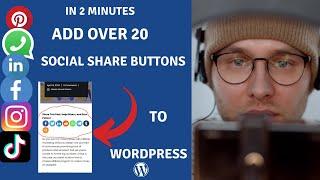 How To Add Social Share Buttons To WordPress PostsIn 2 Minutes