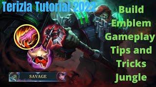 Terizla Tutorial 2022 Mobile Legends  Terizla Best Build Emblem Gameplay Tips and Tricks Jungle